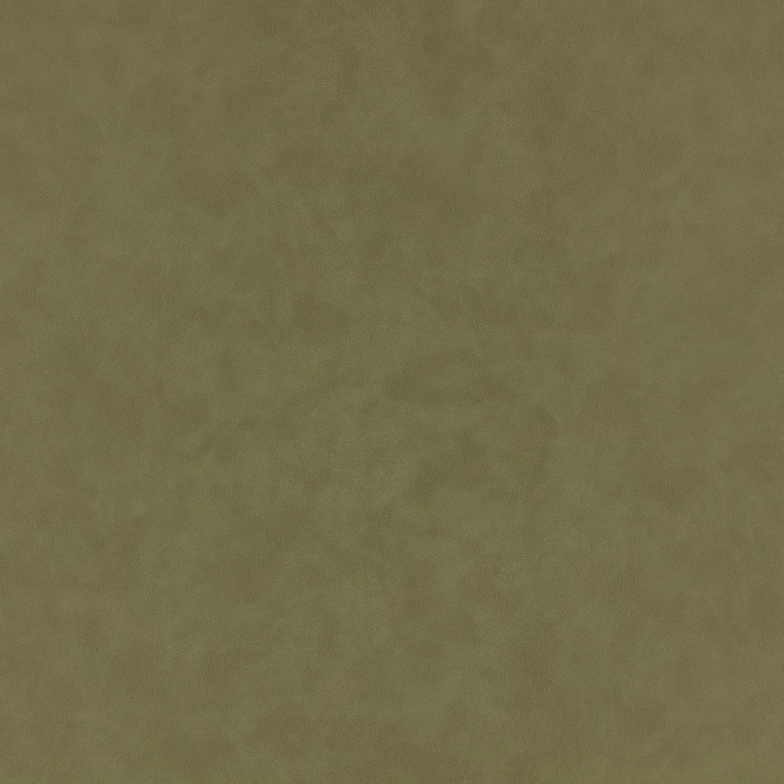 Muted pesto olive-green fabric with softly mottled, leather-like tonal surface