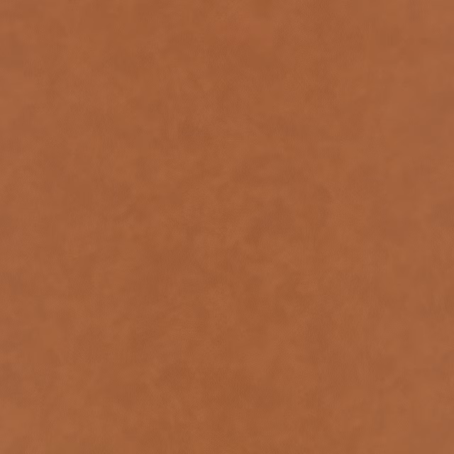 Warm sweet-potato terracotta vegan-leather surface with subtle cloudy tonal variation