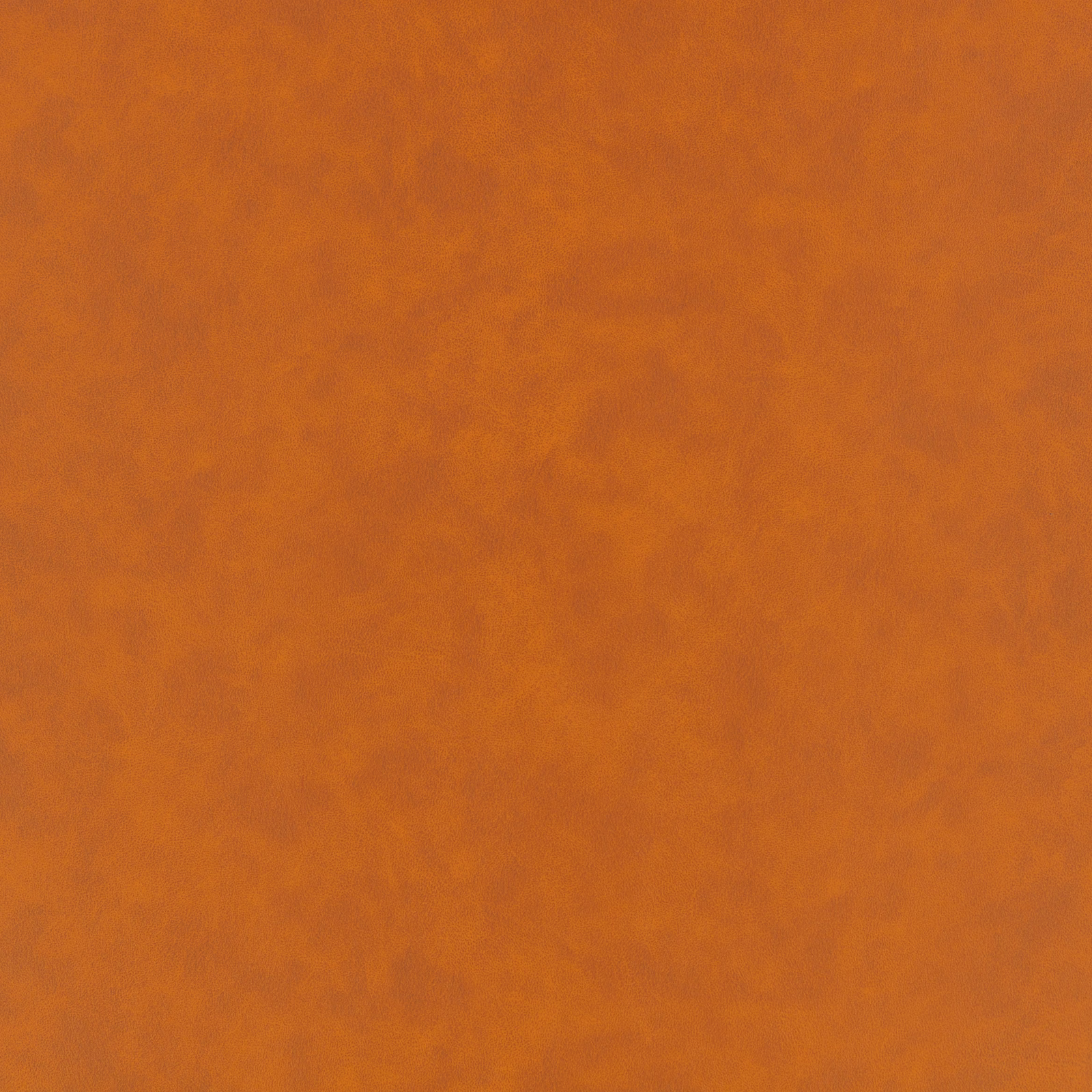 Warm tangerine swatch with softly cloudy, leather-like tonal mottling and smooth finish