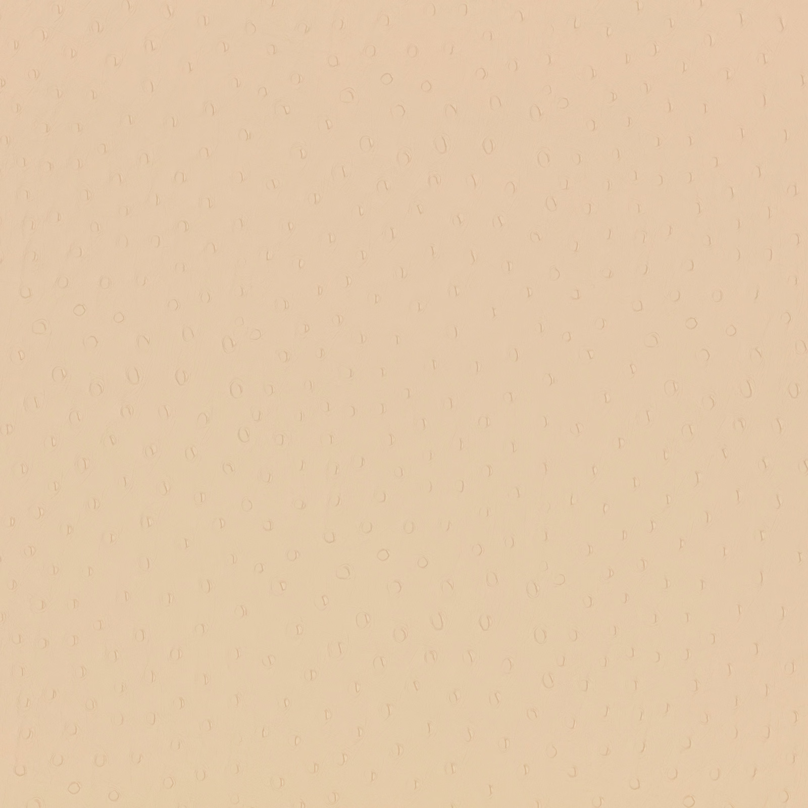 Pale nougat leather-look surface with tiny, low-contrast ostrich-like marks