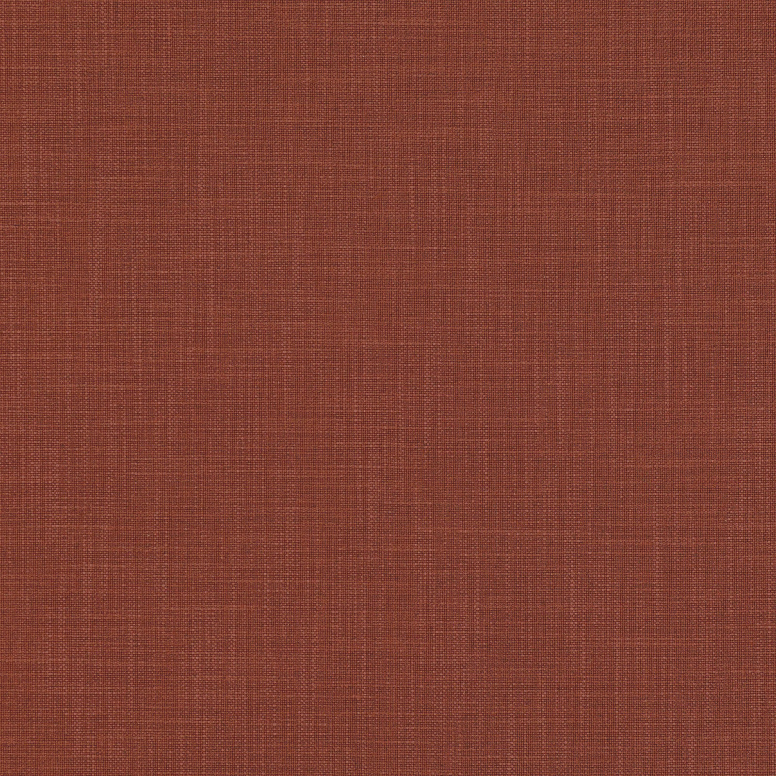 Warm brick-red fabric swatch with a fine crosshatched woven texture