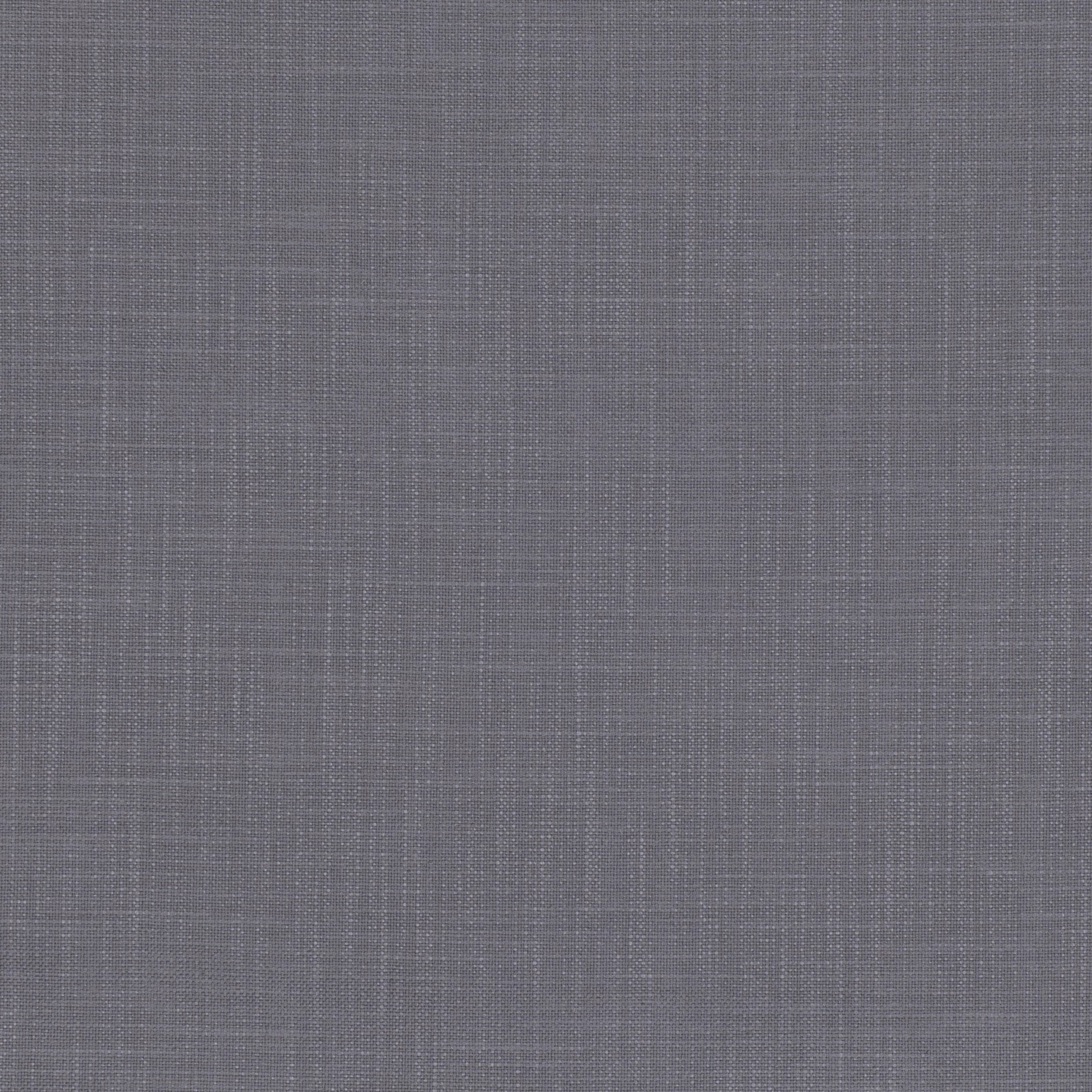 Close-up of cool pewter-grey fabric with a fine woven crosshatch texture