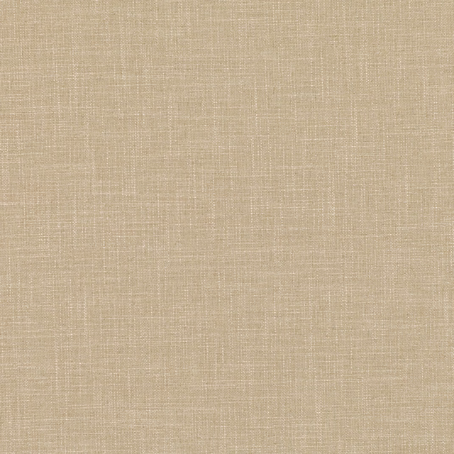 Warm sandstone beige fabric with fine crosshatched weave and subtle tonal flecks