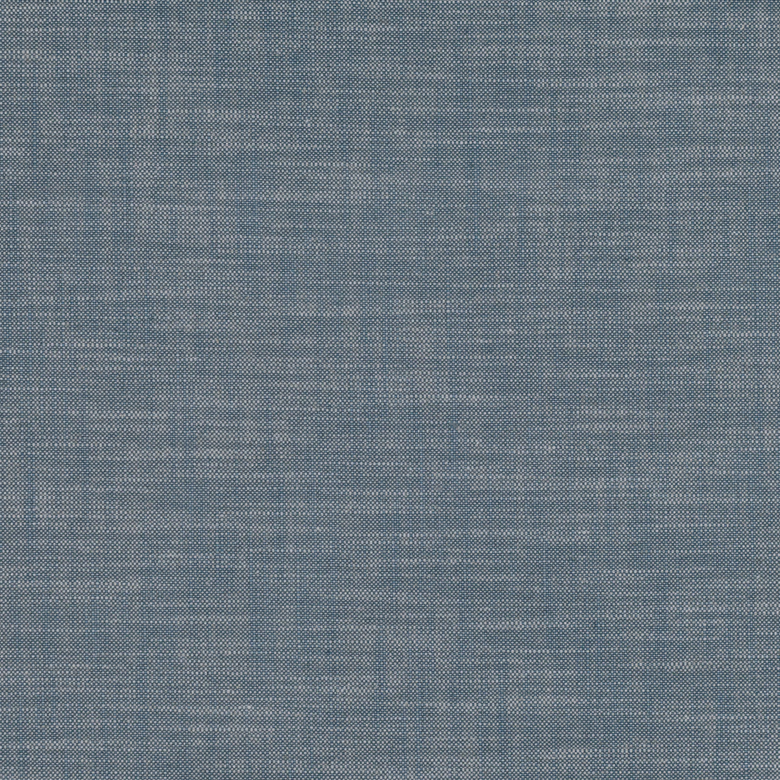 Close-up of muted blue-grey teal fabric with a fine crosshatched woven texture