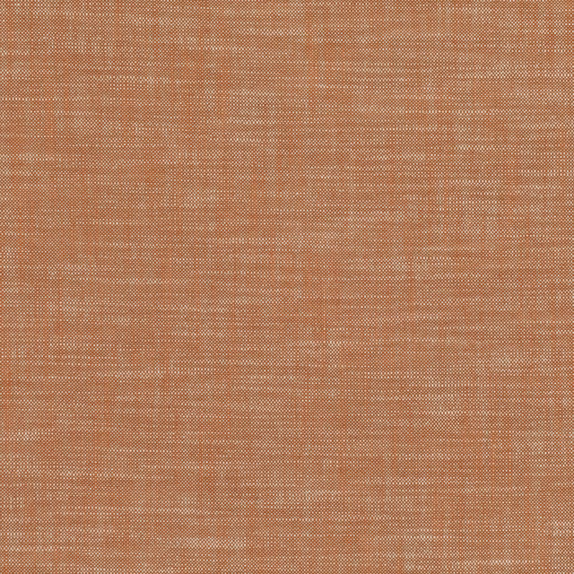 Close-up of turmeric-orange woven fabric with a fine terracotta grid texture