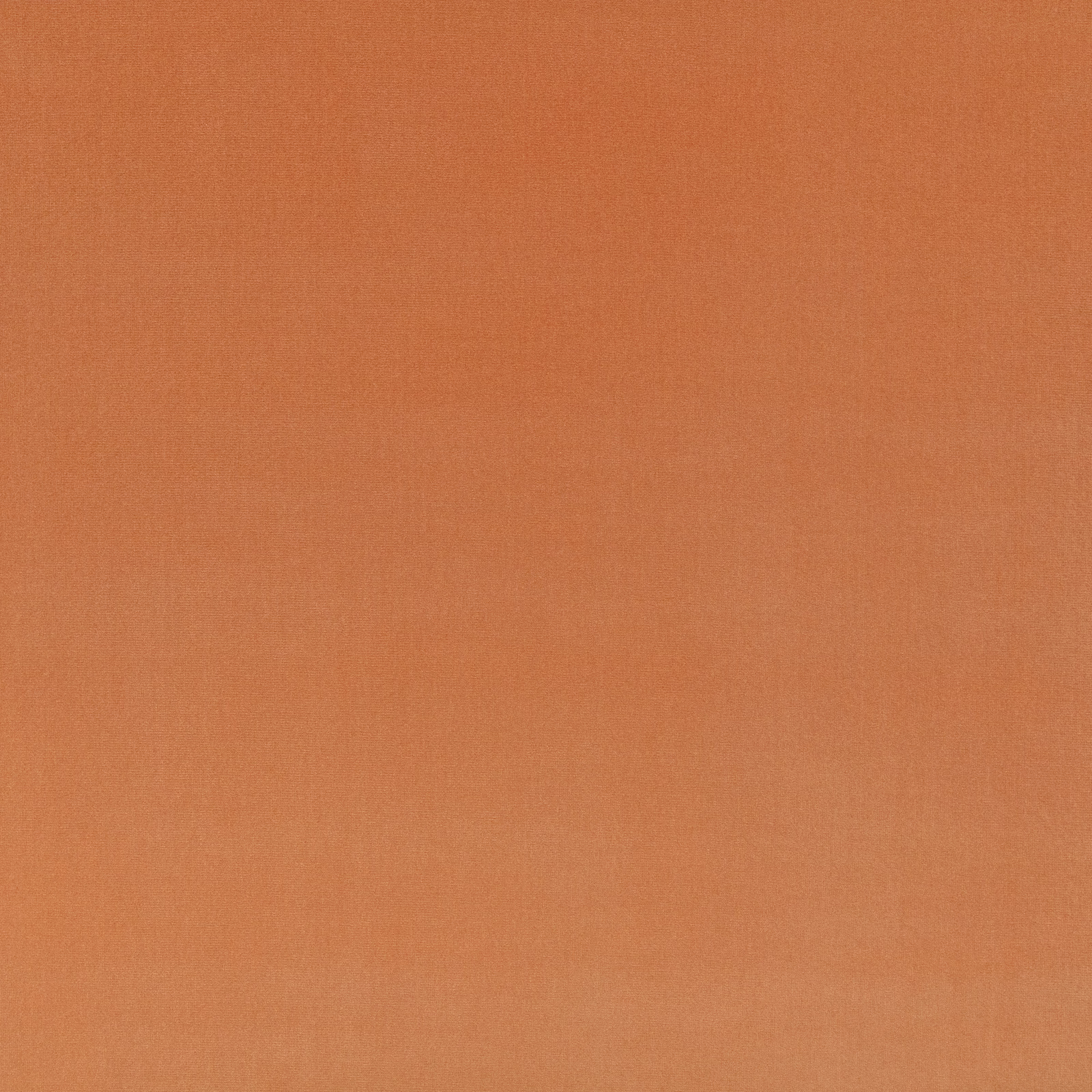 Warm terracotta-orange plain weave with subtle tonal texture and a softly brushed surface