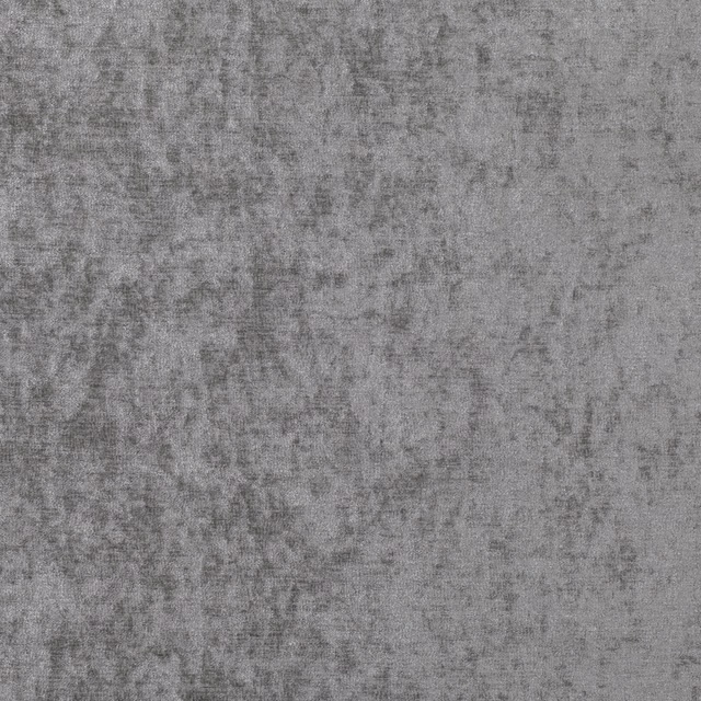 Cool aluminium-grey textile with cloudy charcoal mottling and a softly textured surface