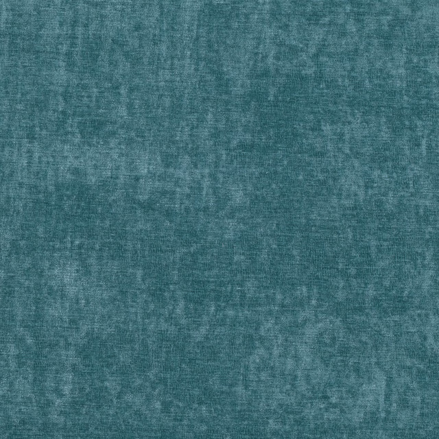 Mottled azure teal woven fabric with pale blue-green surface variation