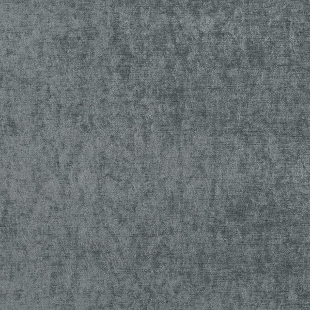 Cool charcoal-grey swatch with a softly mottled, cloudy woven surface