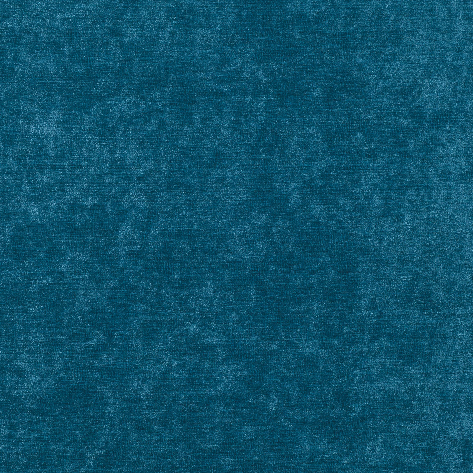 Deep kingfisher teal fabric with softly mottled, brushed-looking surface