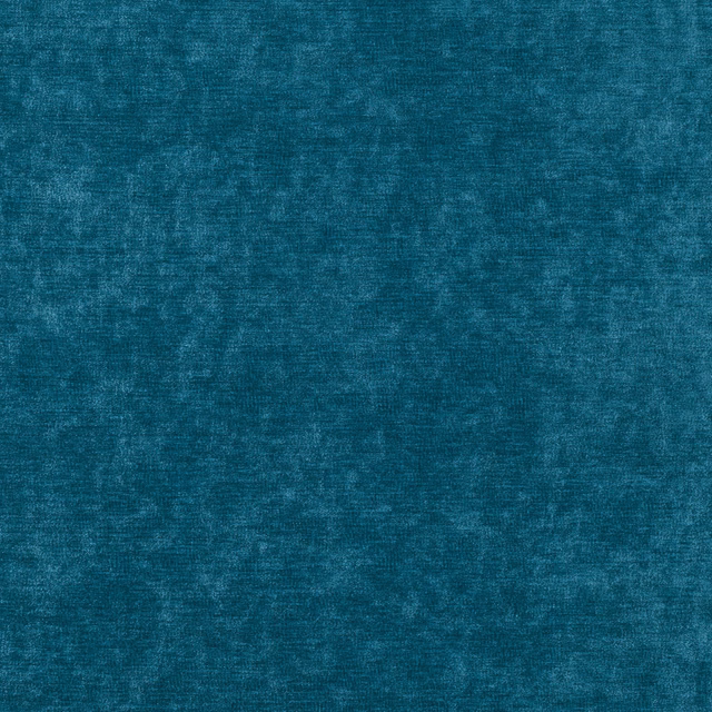 Deep kingfisher teal fabric with softly mottled, brushed-looking surface