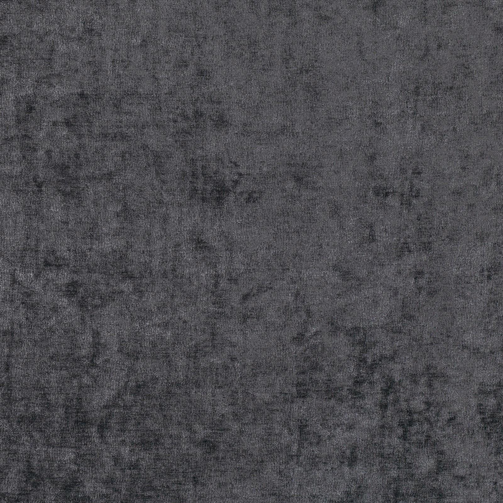 Charcoal grey mottled textile with dense weave and shadowed abstract patches