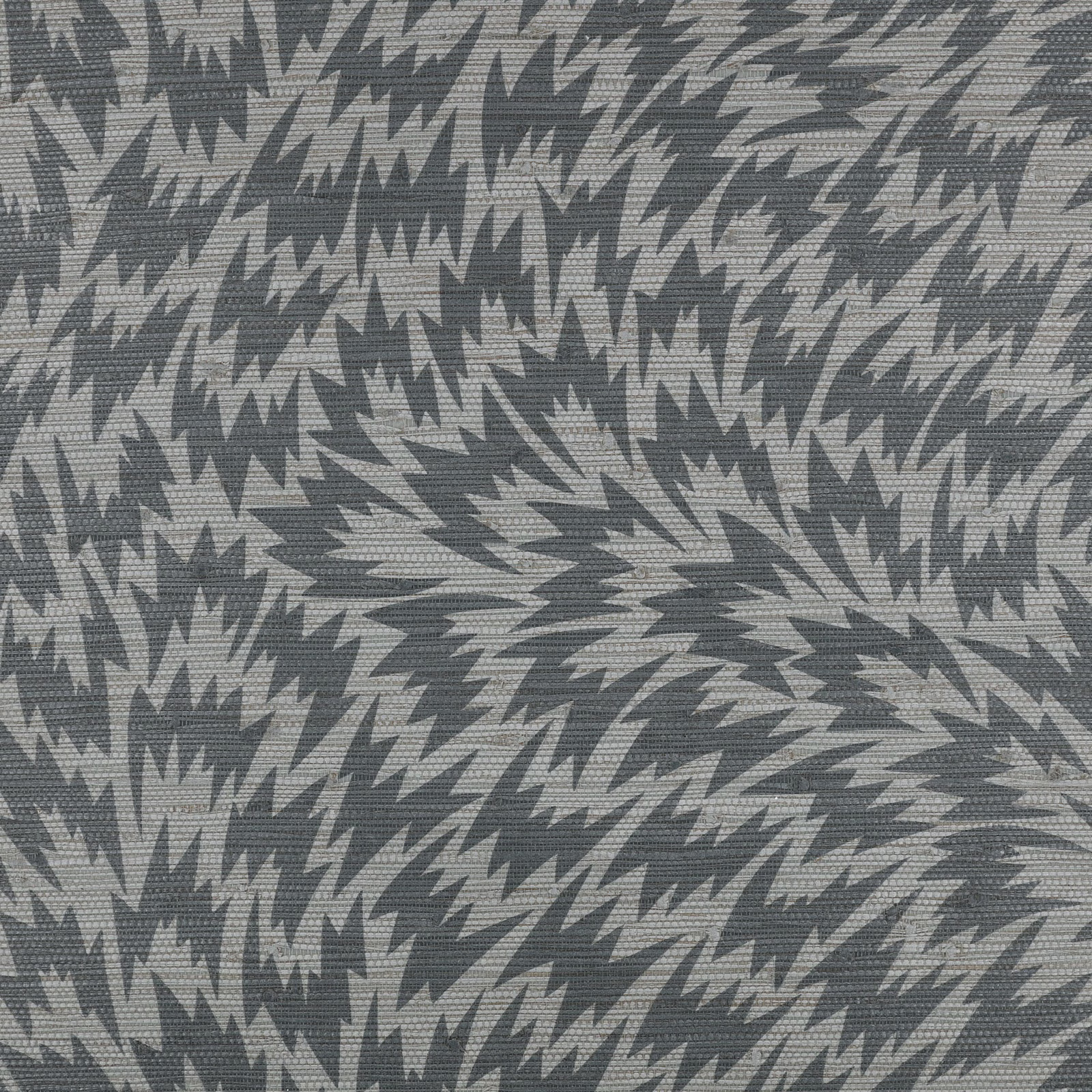 Muted blue-grey teal wallpaper with charcoal and pale grey jagged lightning forms