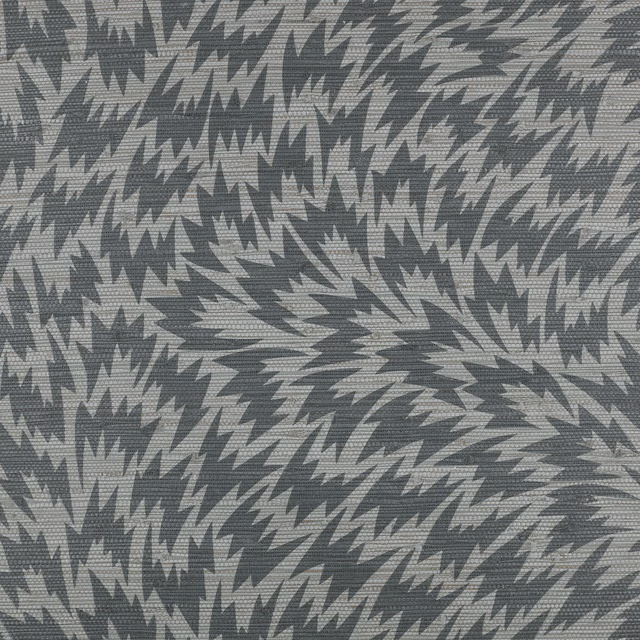 Muted blue-grey teal wallpaper with charcoal and pale grey jagged lightning forms