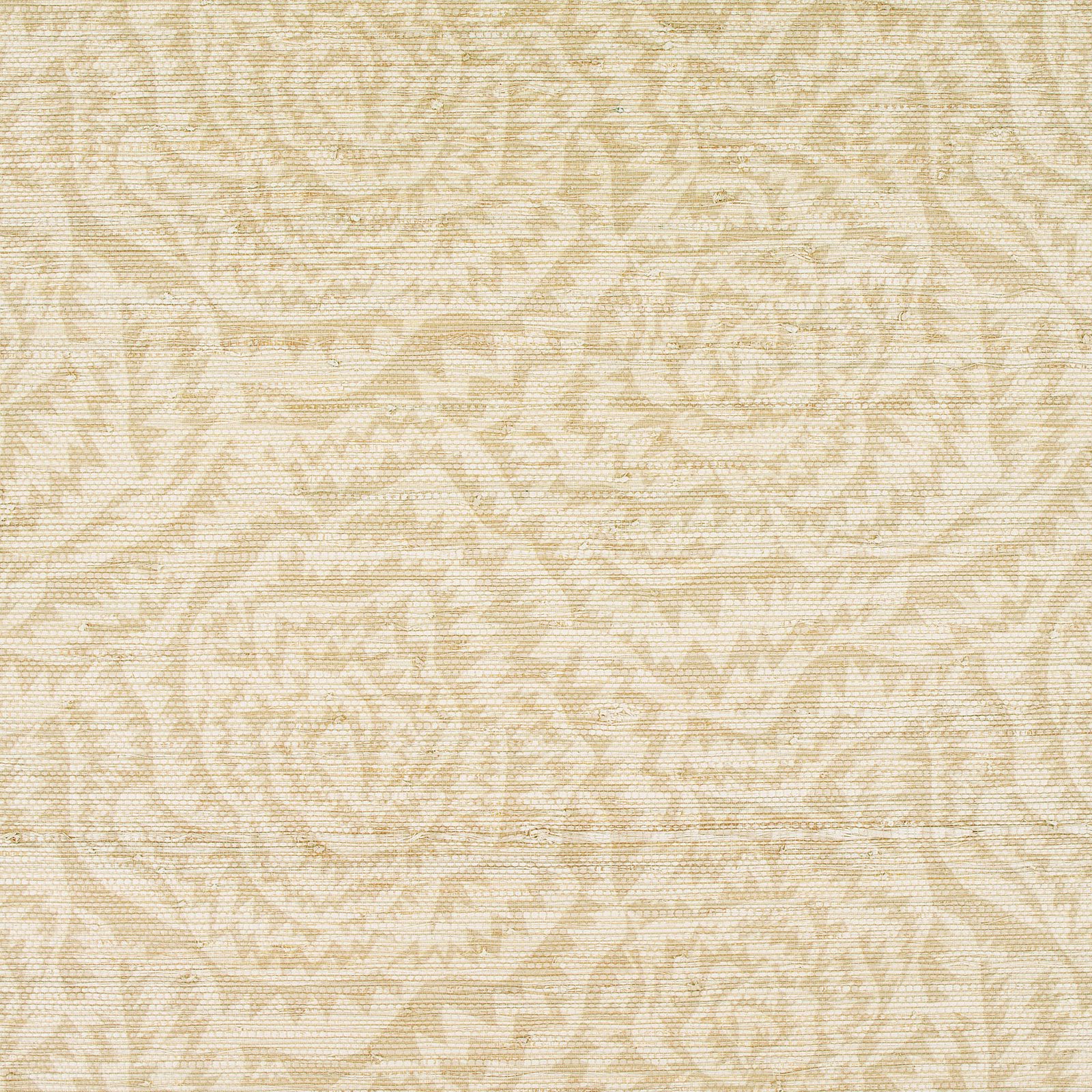 Warm ivory wallpaper with pale sand jagged rose motifs and fine horizontal texture