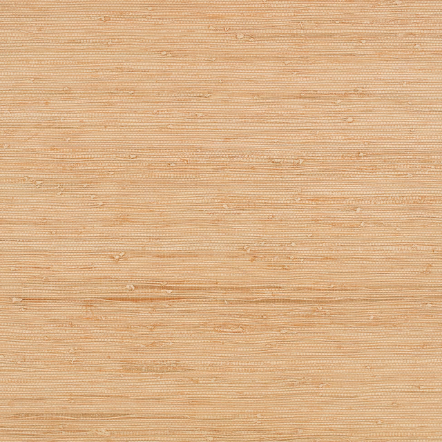 Warm apricot-pink wallcovering with fine horizontal striations and subtle raised texture