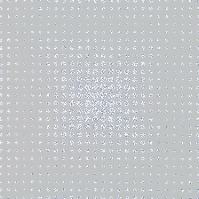 Pale silver-grey wallpaper with reflective dots forming a soft central gradient