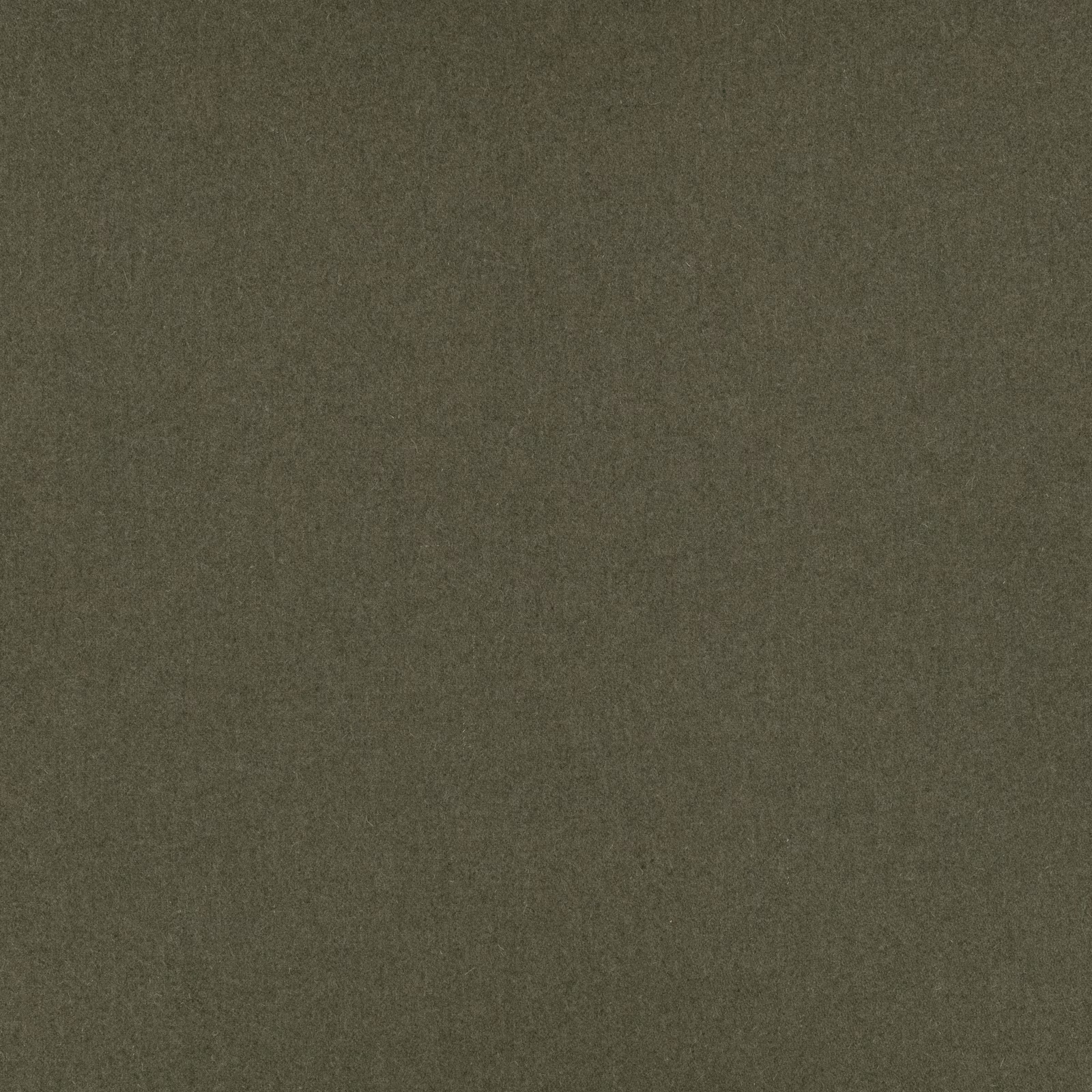 Muted military olive fabric with a softly mottled, fine woven surface