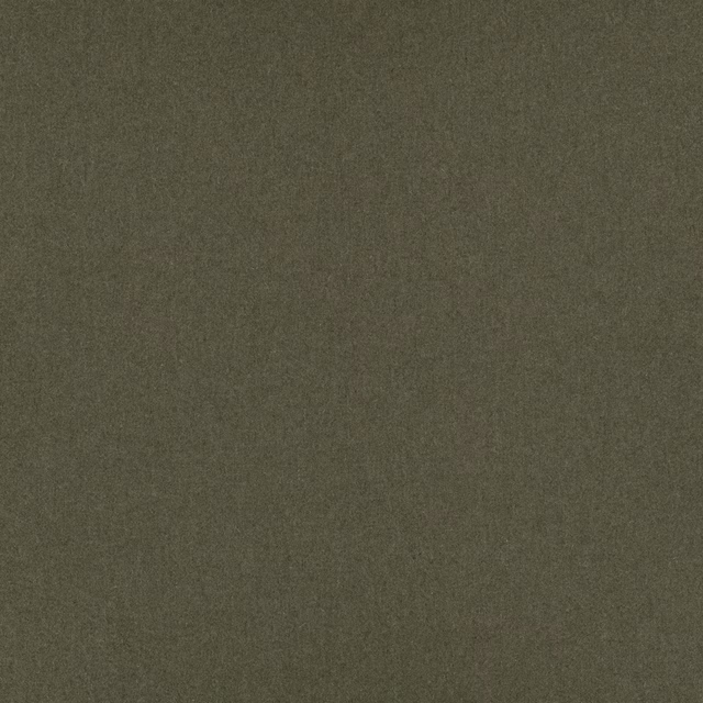 Muted military olive fabric with a softly mottled, fine woven surface