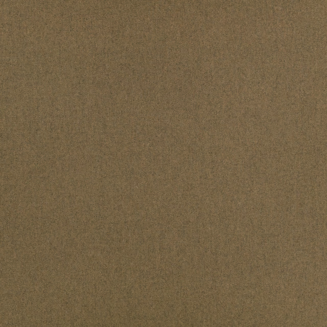 Muted olive-brown plain weave with softly mottled texture in close-up