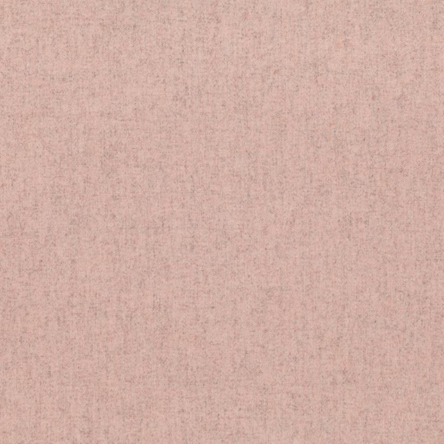 Dusty blush pink woven fabric with fine grey flecks and subtle vertical texture