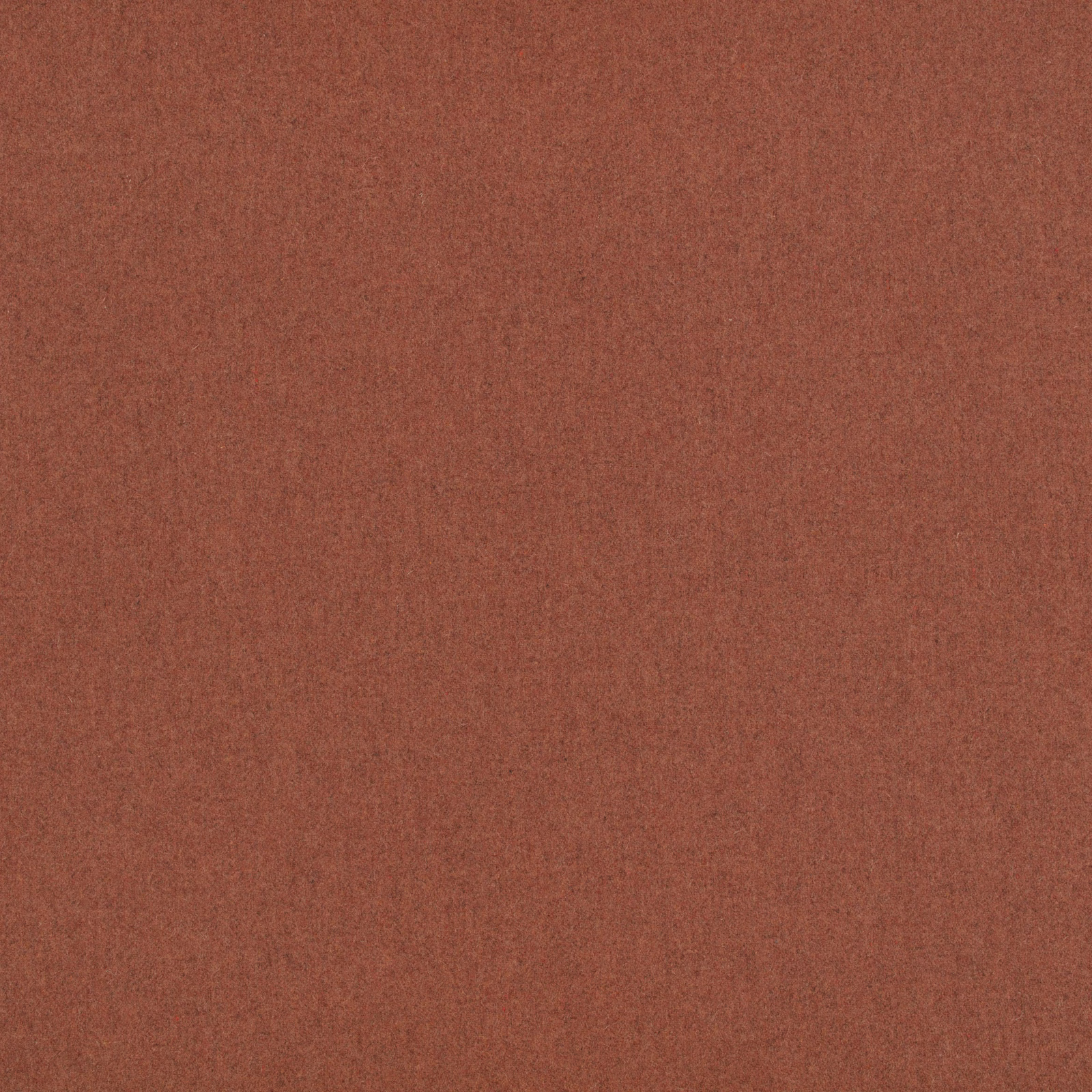 Muted russet terracotta fabric with a fine, subtly mottled woven texture