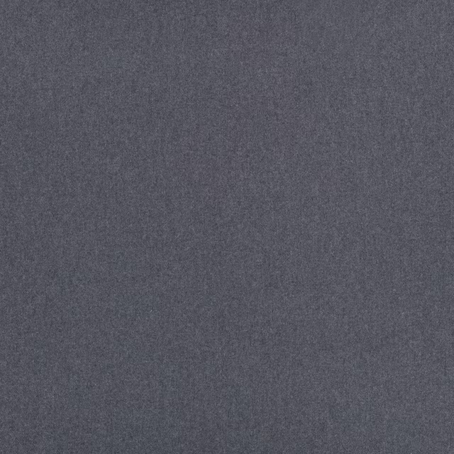 Close view of cool slate-grey fabric with a fine, softly mottled woven texture