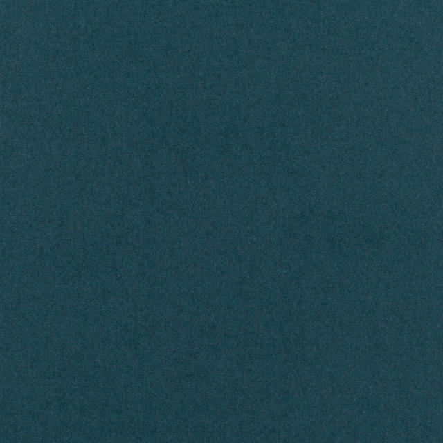 Deep blue-teal Leaf Teal fabric swatch with a softly mottled, fine-textured surface