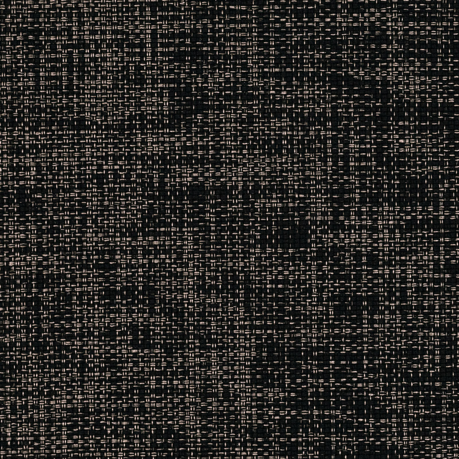 Near-black woven Boxes Noir showing tiny charcoal and warm flecked boxes