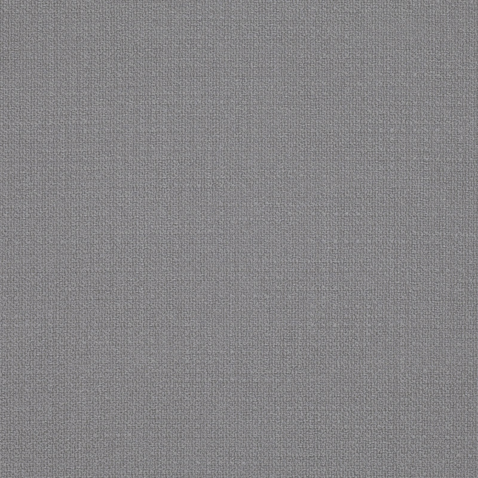 Close-up of cool dove-grey fabric with a fine, subtly peppered woven texture