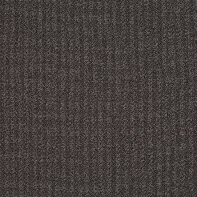 Dark charcoal brown-grey fabric with a fine, subtly mottled loop weave