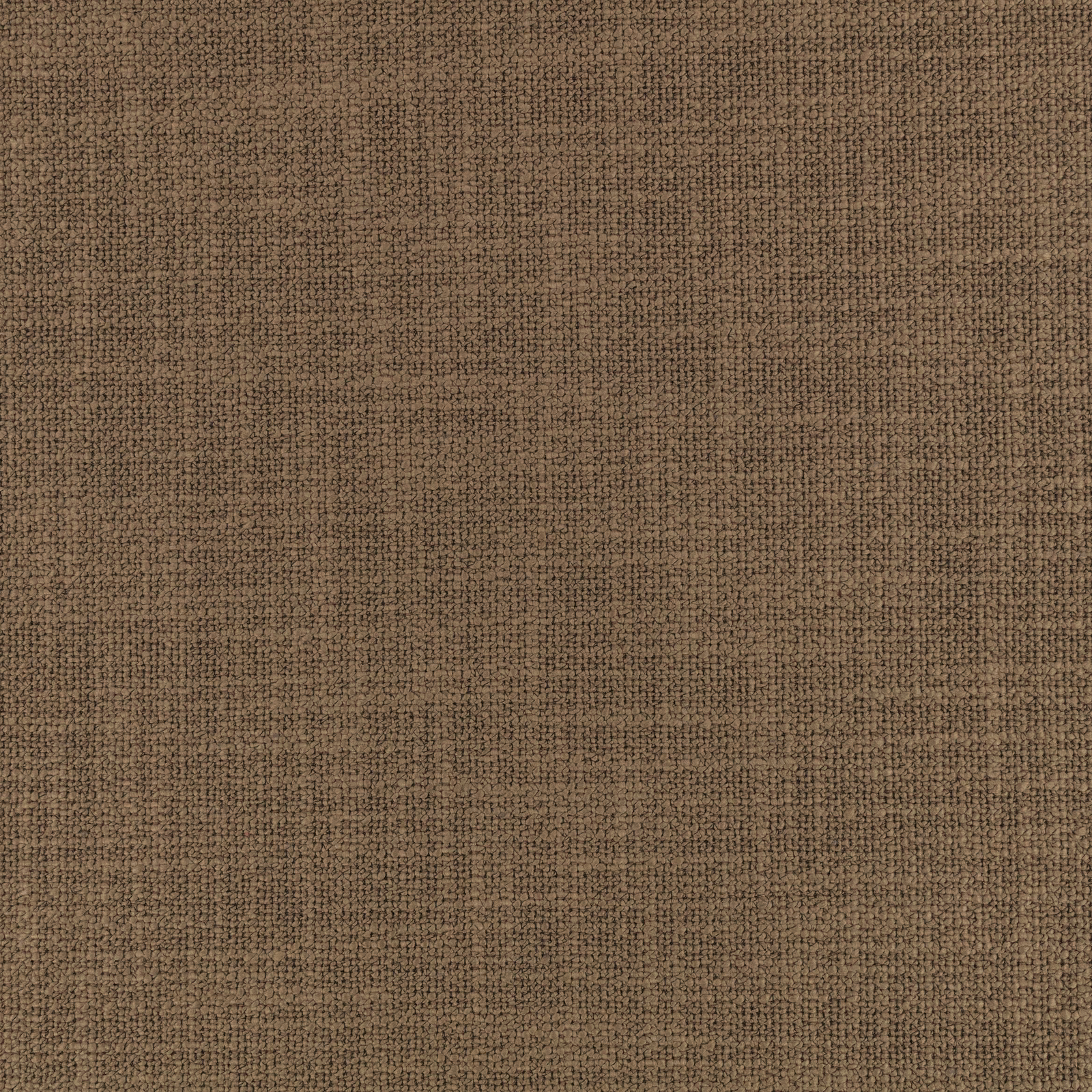 Warm bark-brown fabric with dense flecked weave and subtle tonal variation