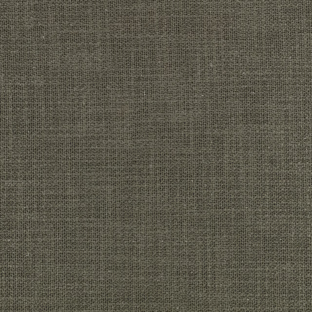 Deep taupe-grey woven fabric with fine peppered texture and subtle olive depth
