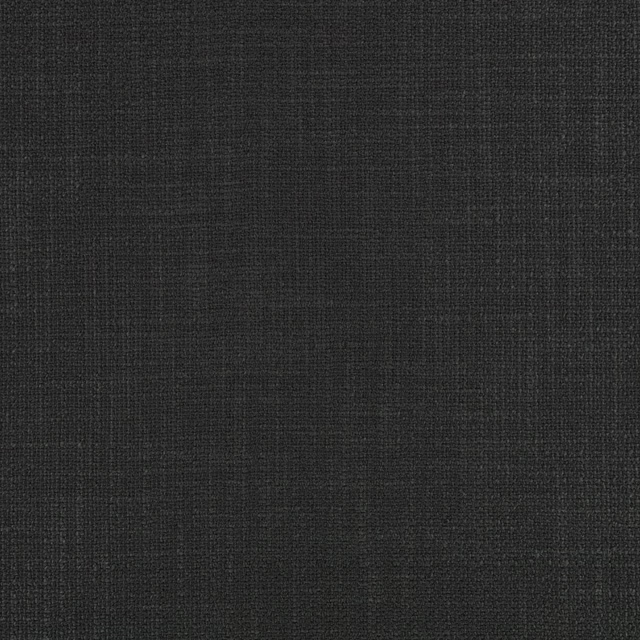 Close-up of dense jet-black woven fabric with subtle crosshatch texture