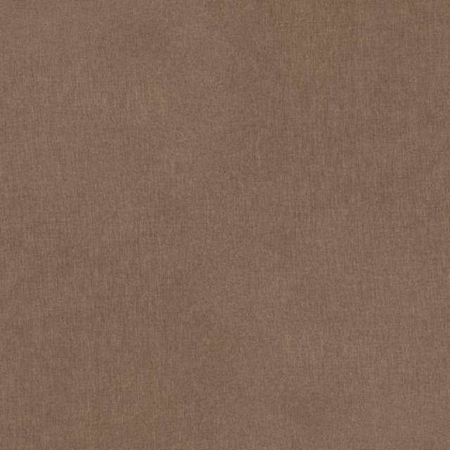 Close-up of muted taupe-brown plain weave with fine vertical slubs