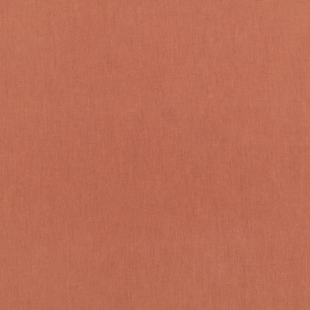 Warm rust terracotta plain weave with fine vertical texture and subtle tonal variation