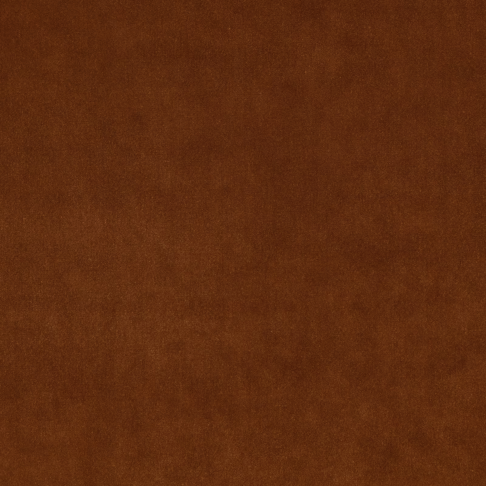 Deep burnt-orange napped fabric with subtle directional sheen and tonal variation
