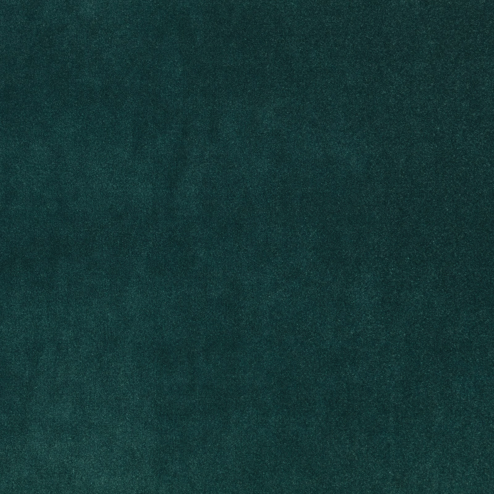 Deep kingfisher teal upholstery fabric with softly mottled, velvety-looking texture