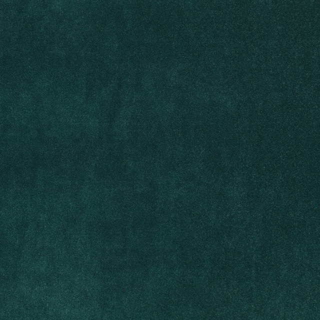 Deep kingfisher teal upholstery fabric with softly mottled, velvety-looking texture