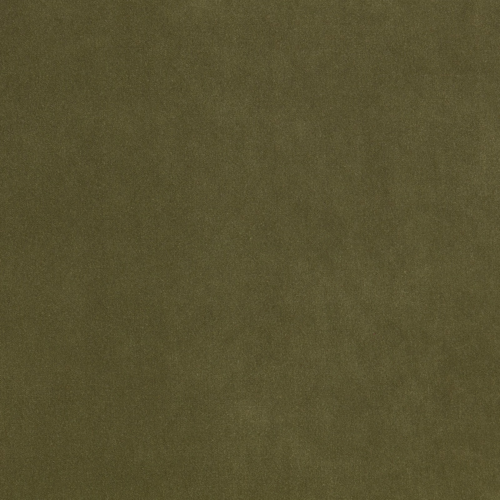 Muted olive-green plain fabric with a softly brushed, subtly mottled surface