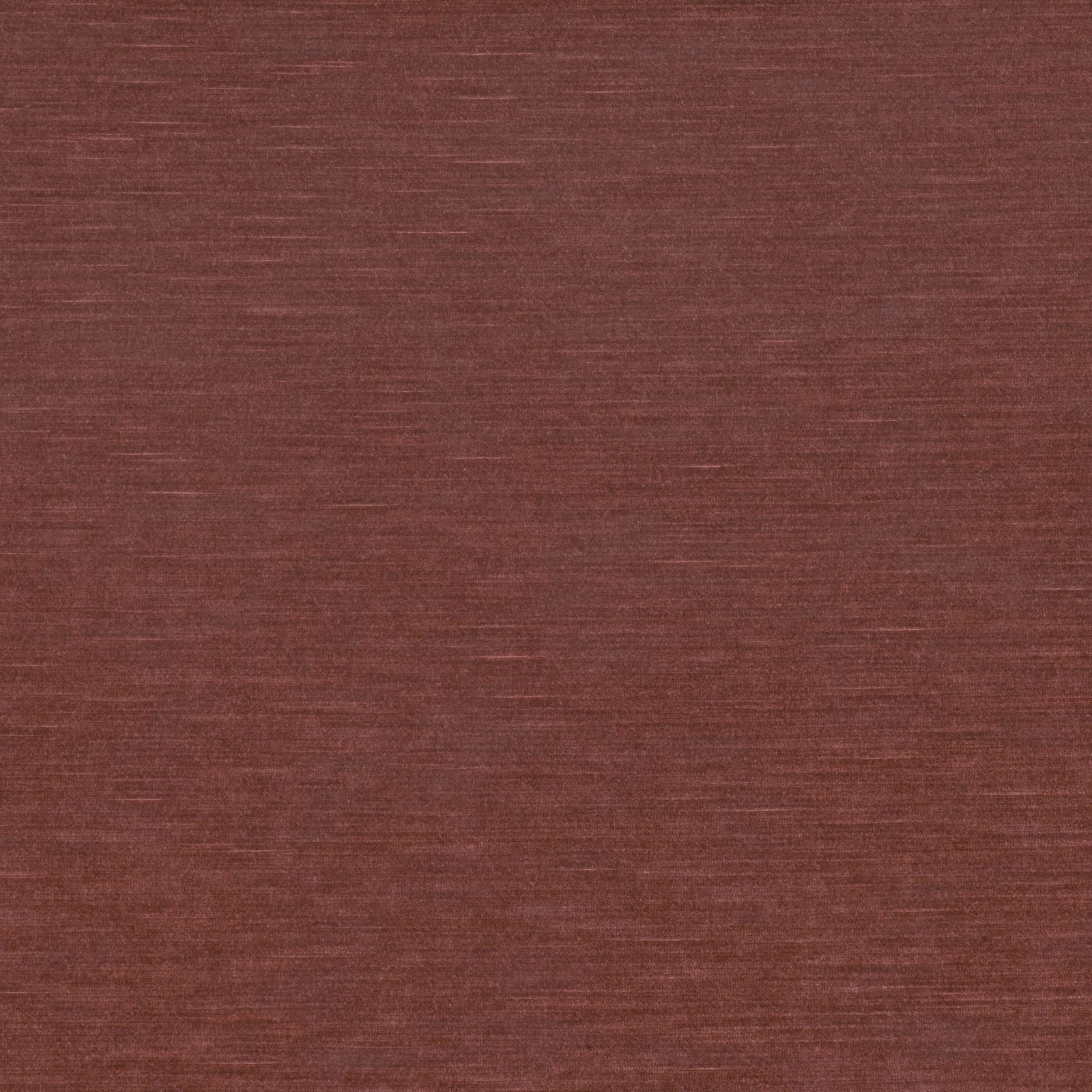 Muted brick-red woven upholstery fabric with fine horizontal slub texture