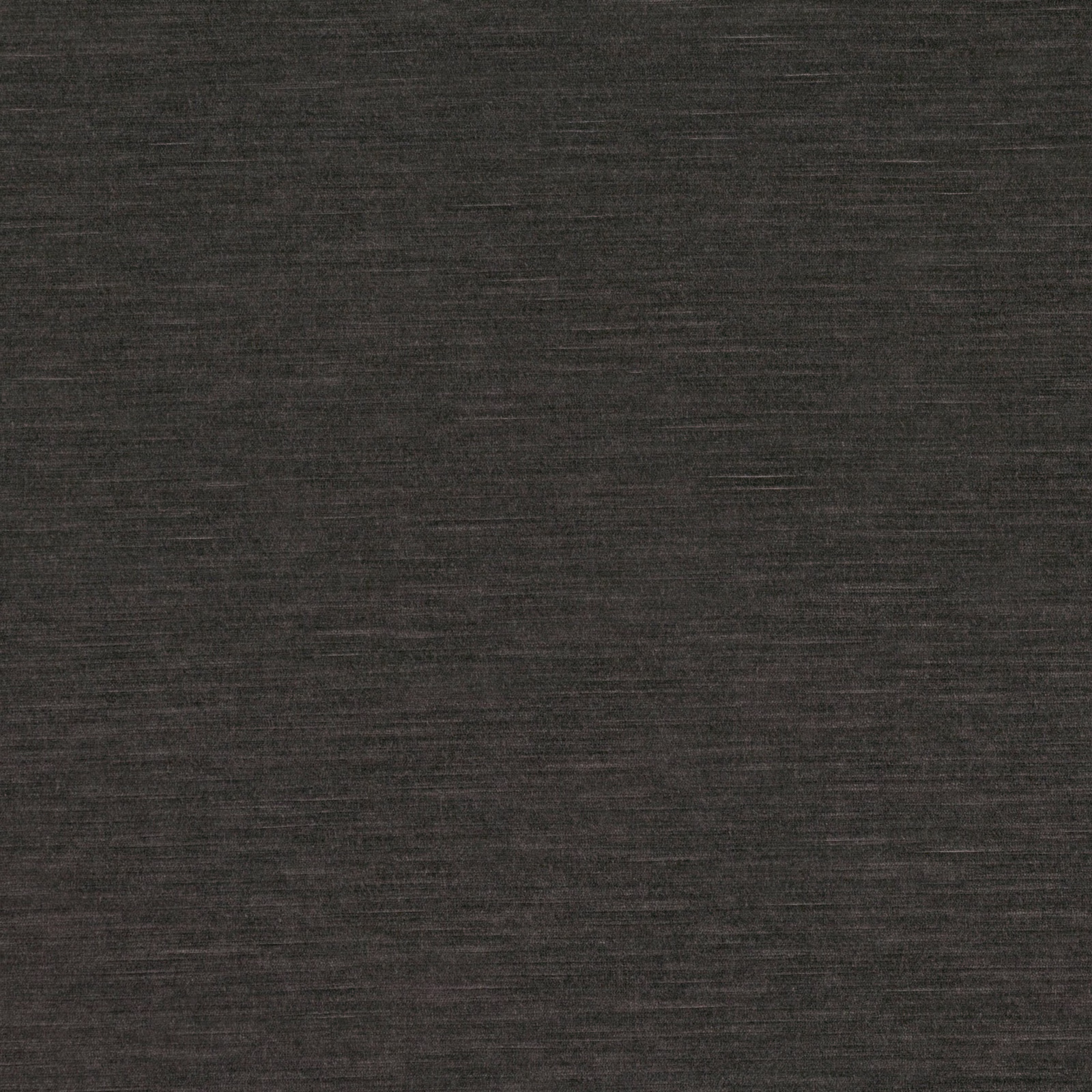 Dark charcoal-grey woven swatch with fine horizontal striations and a shadowed surface