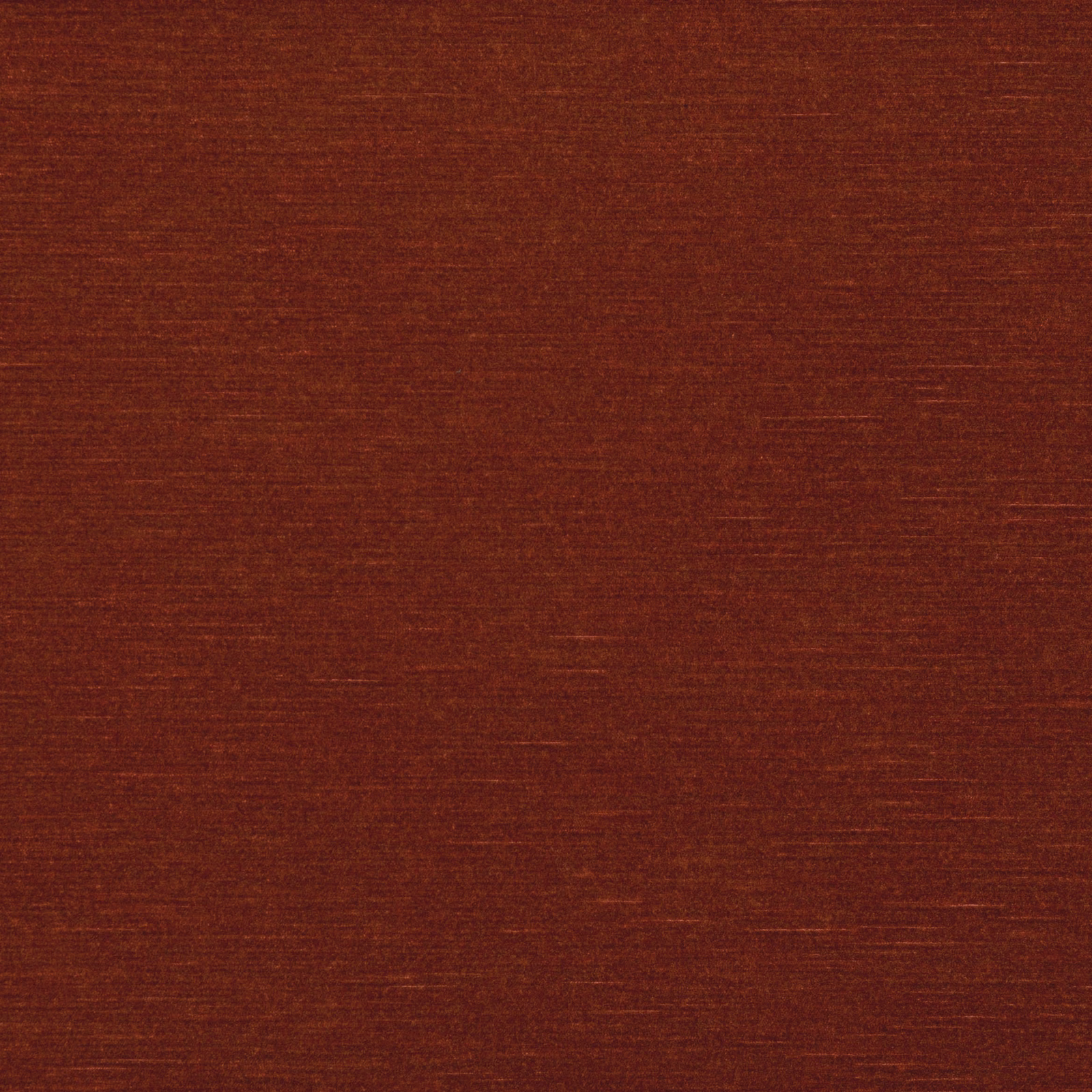 Deep rust-brown woven fabric with fine horizontal slub texture and tonal depth