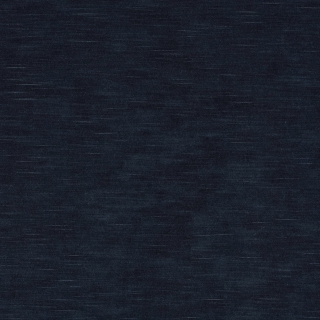 Deep indigo textile swatch with fine horizontal striations and a dark, softly textured surface