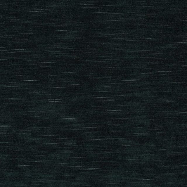 Near-black jade teal fabric with fine horizontal striations and brushed woven texture