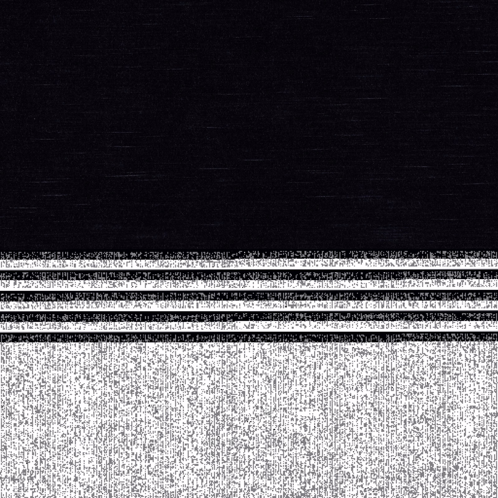 Near-black Orion Nuit textile with pale grey distressed horizontal bands and speckled texture