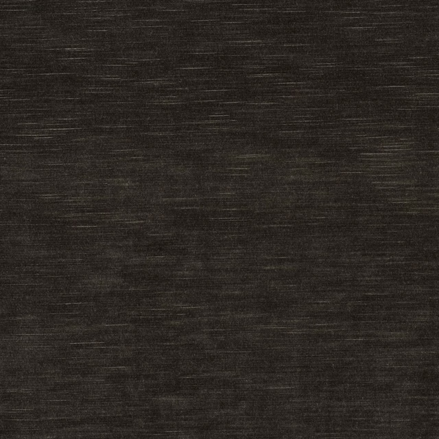 Deep peat-brown fabric with fine horizontal slub texture and charcoal tonal variation