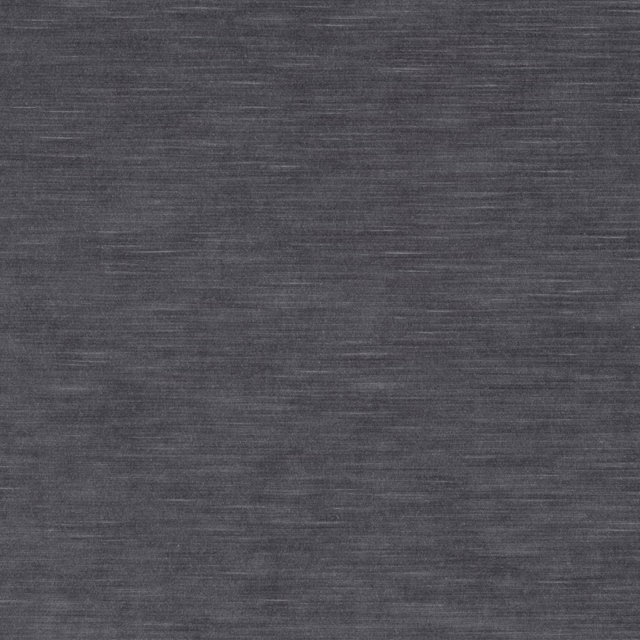 Close-up of charcoal-grey fabric with fine horizontal woven striations and soft tonal variation