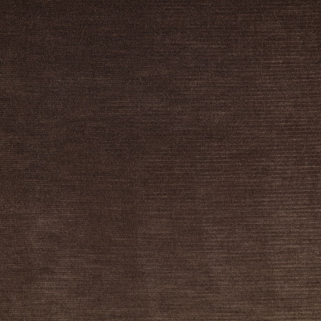 Dark brown charcoal woven fabric with subtle horizontal texture and soft tonal variation