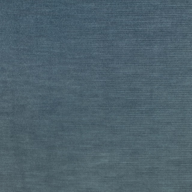 Blueberry blue-grey upholstery fabric with fine horizontal woven striations and soft tonal depth